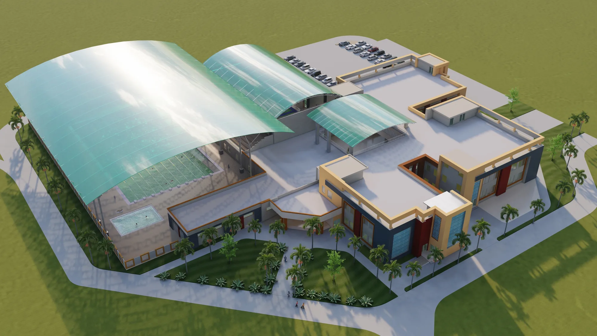 Olympic Sports Complex Master Aerial Concourse